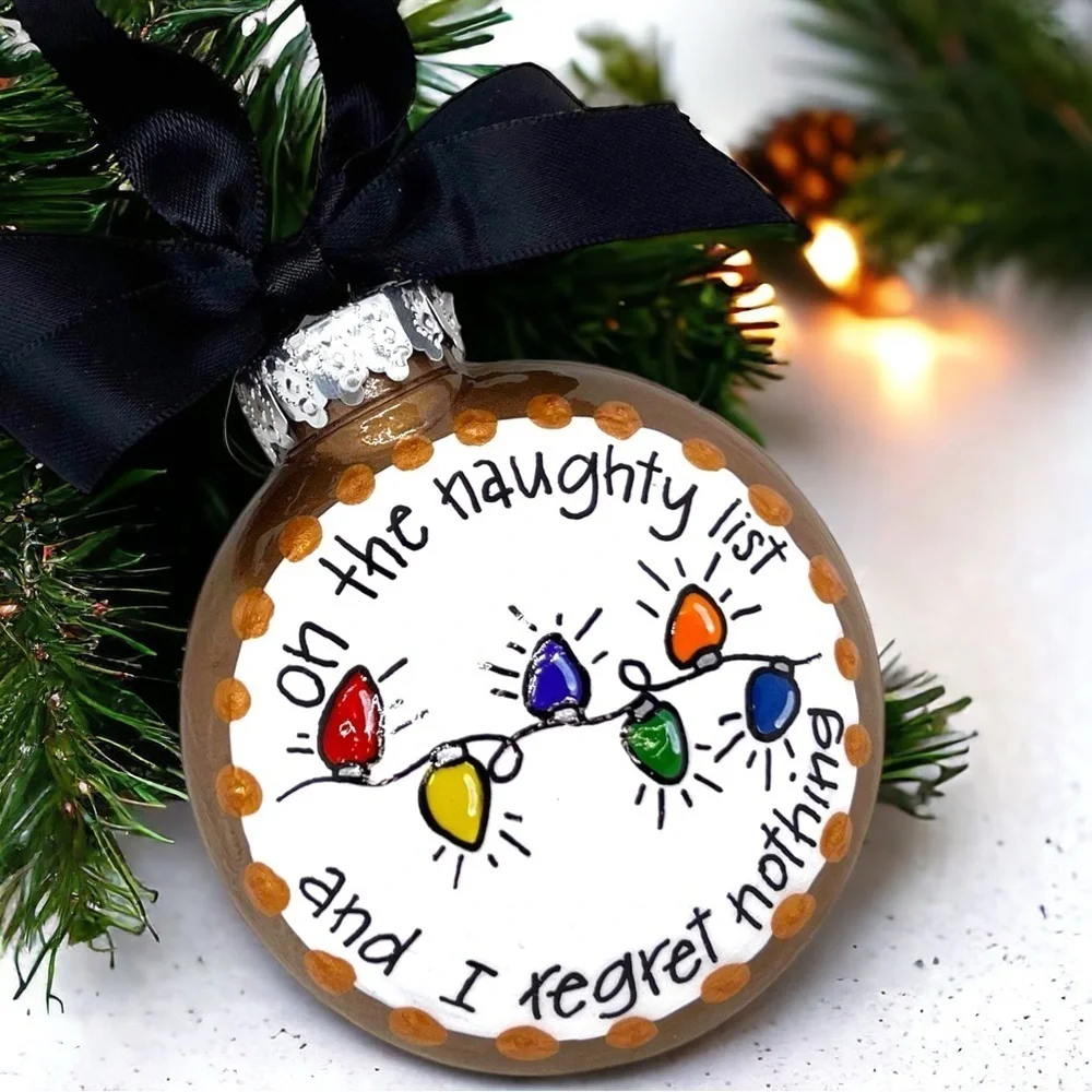 Naughty List Christmas Ornament - 